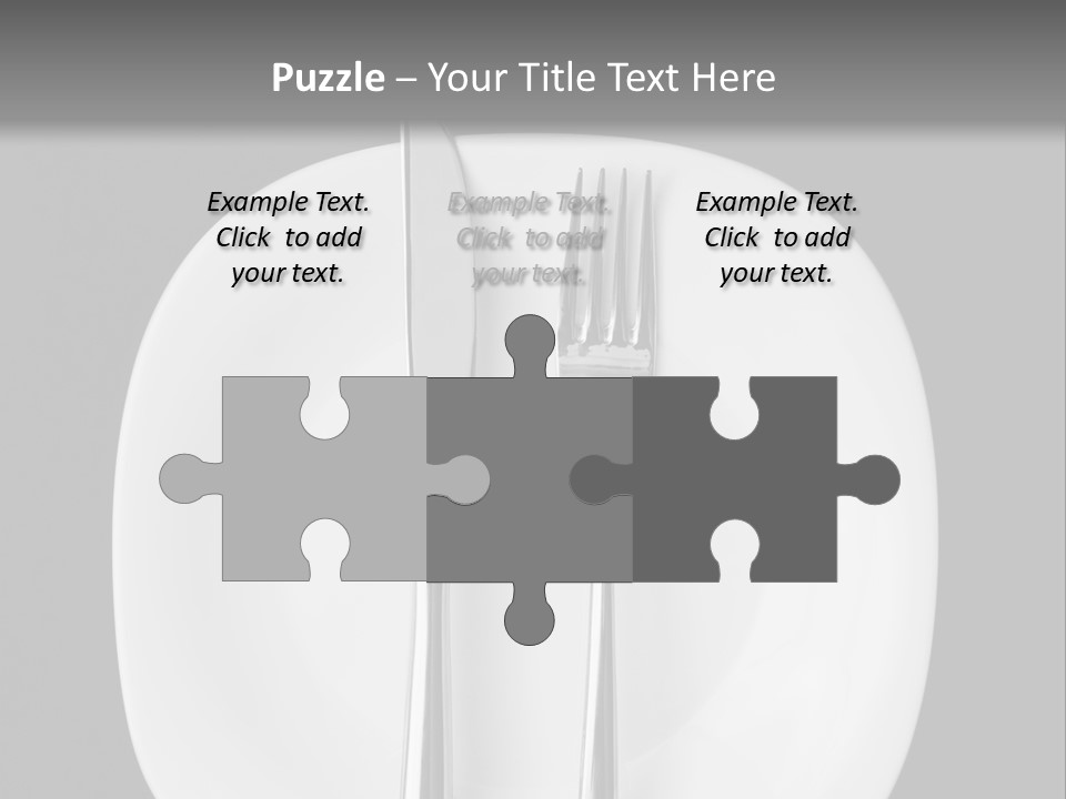 Knife Modern Dinner PowerPoint Template