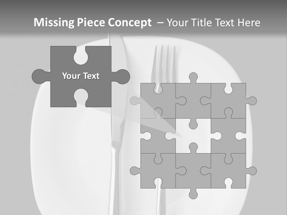 Knife Modern Dinner PowerPoint Template