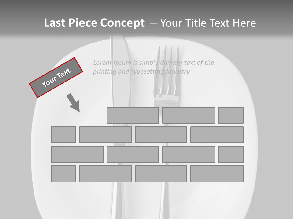 Knife Modern Dinner PowerPoint Template