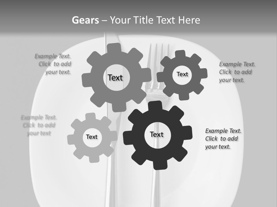 Knife Modern Dinner PowerPoint Template