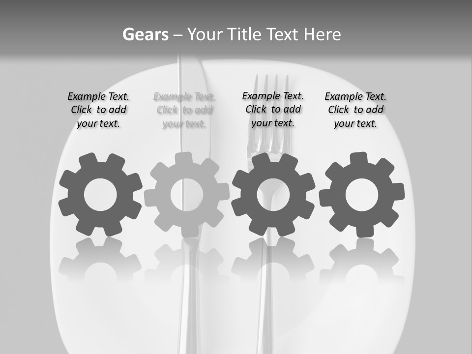 Knife Modern Dinner PowerPoint Template