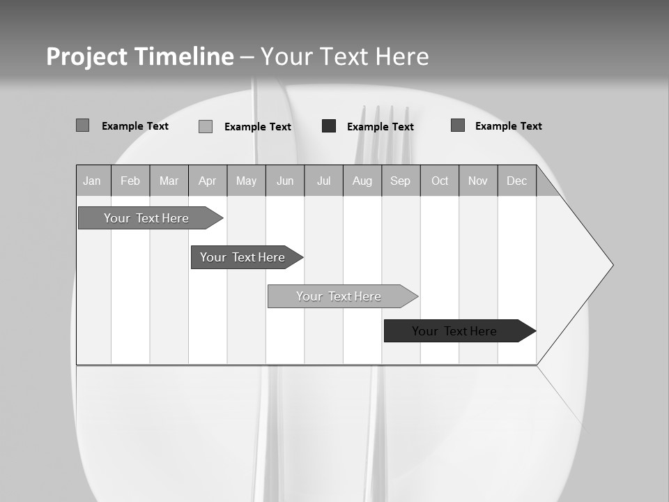 Knife Modern Dinner PowerPoint Template