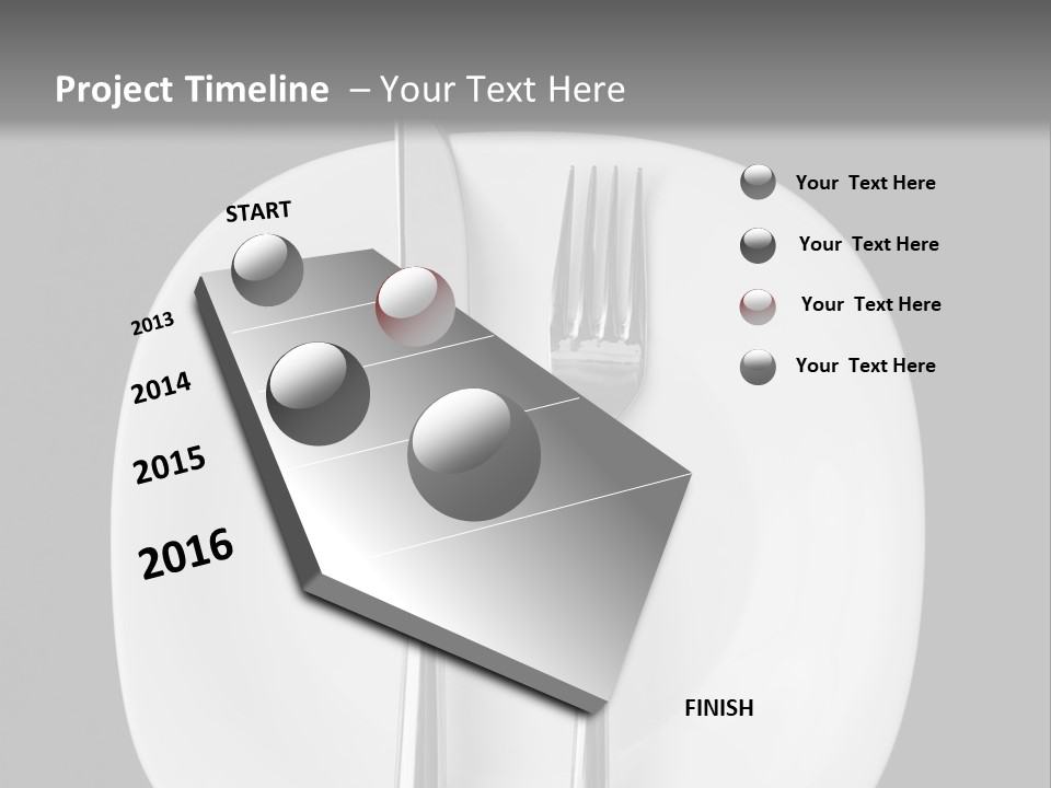 Knife Modern Dinner PowerPoint Template