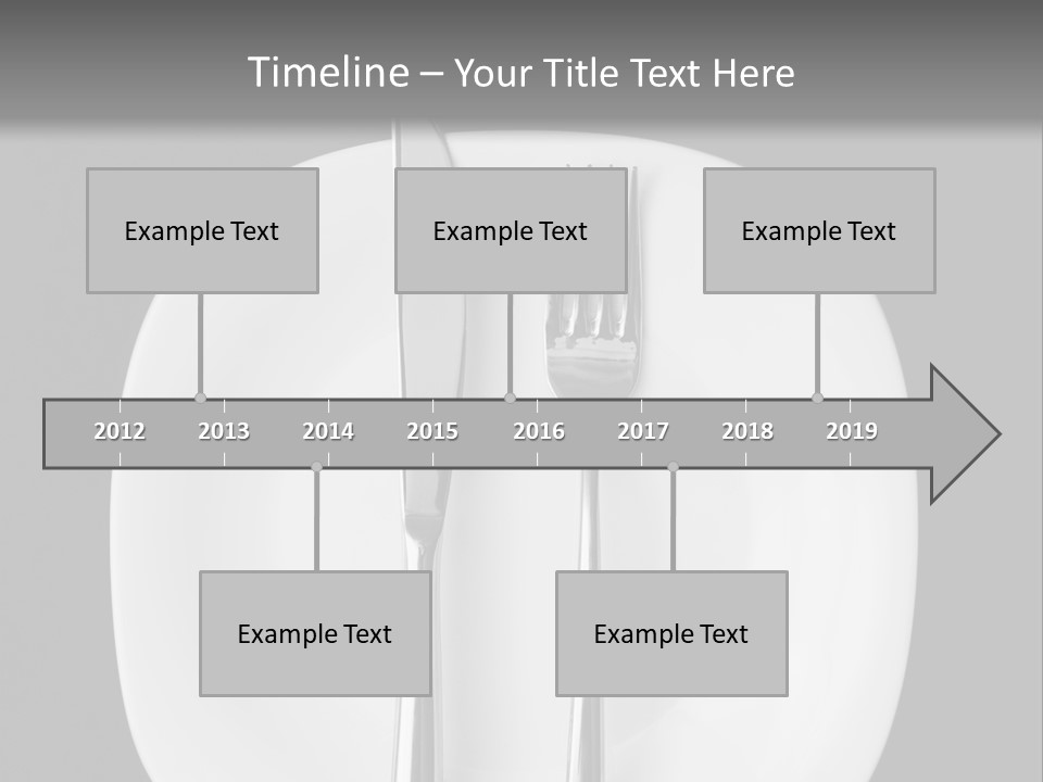 Knife Modern Dinner PowerPoint Template