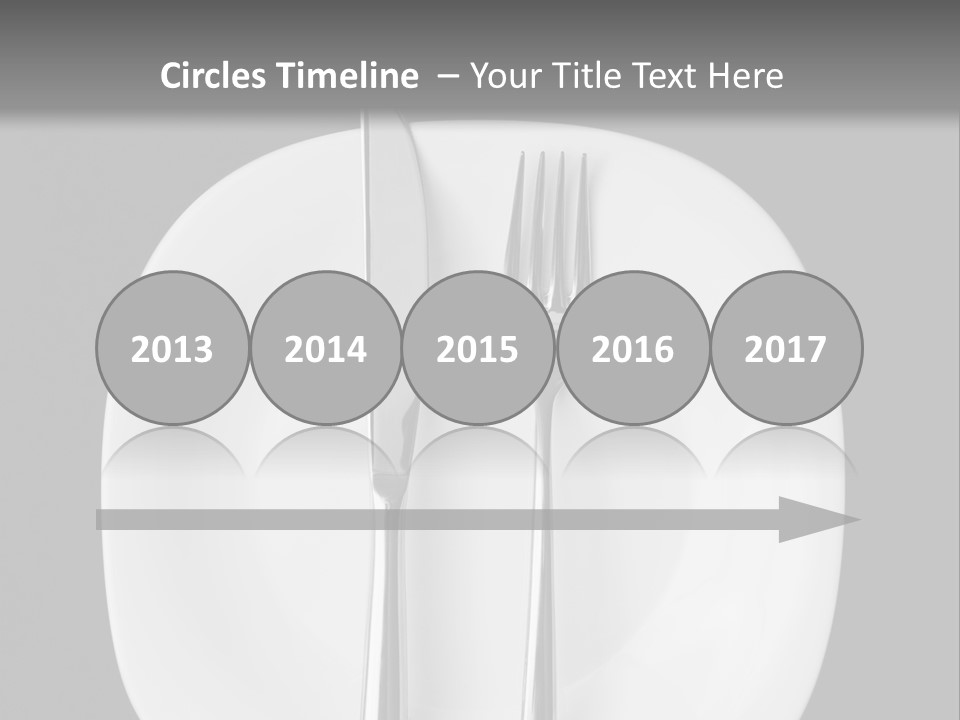 Knife Modern Dinner PowerPoint Template