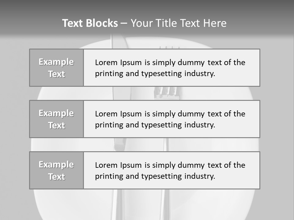 Knife Modern Dinner PowerPoint Template