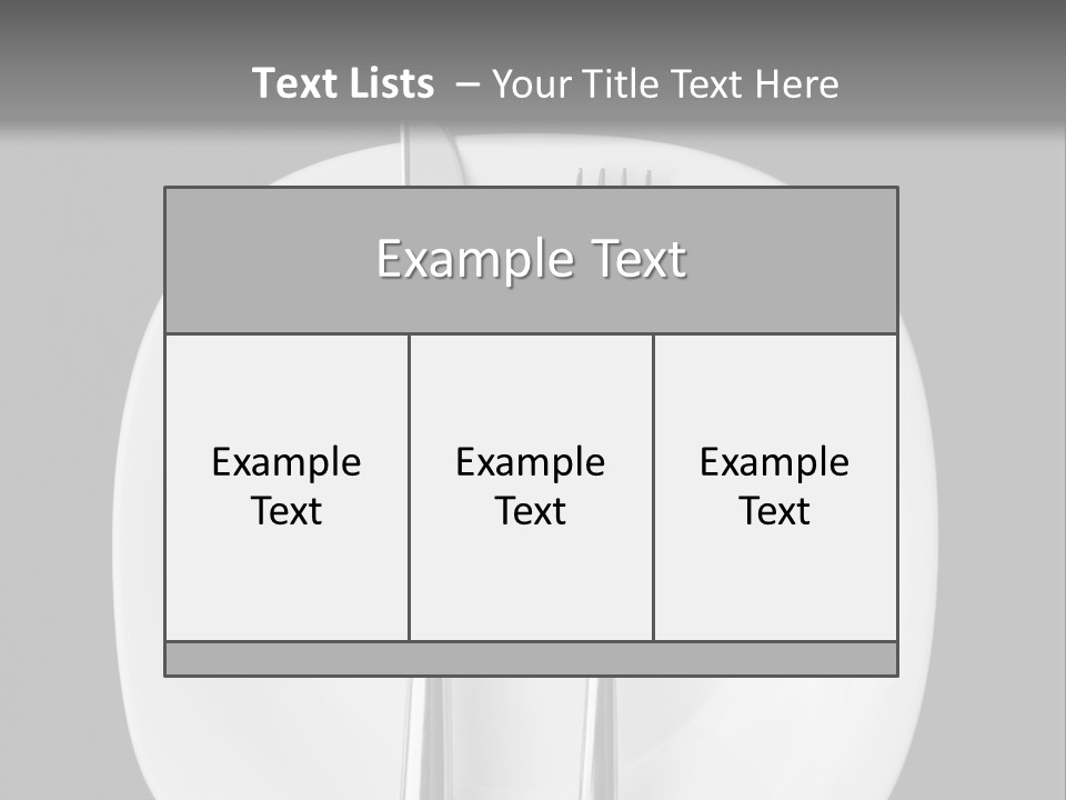 Knife Modern Dinner PowerPoint Template