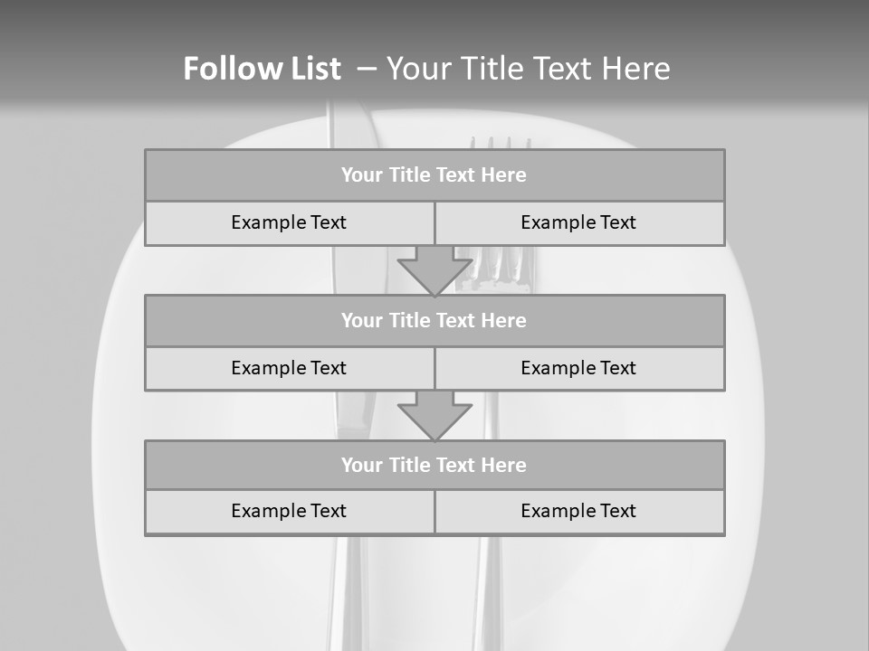 Knife Modern Dinner PowerPoint Template
