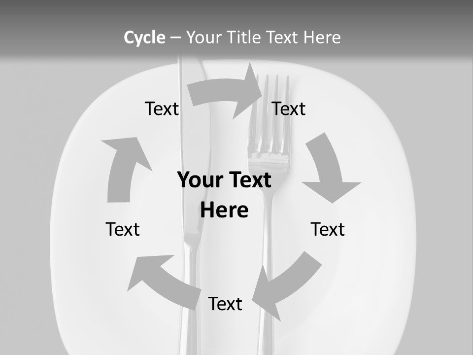 Knife Modern Dinner PowerPoint Template