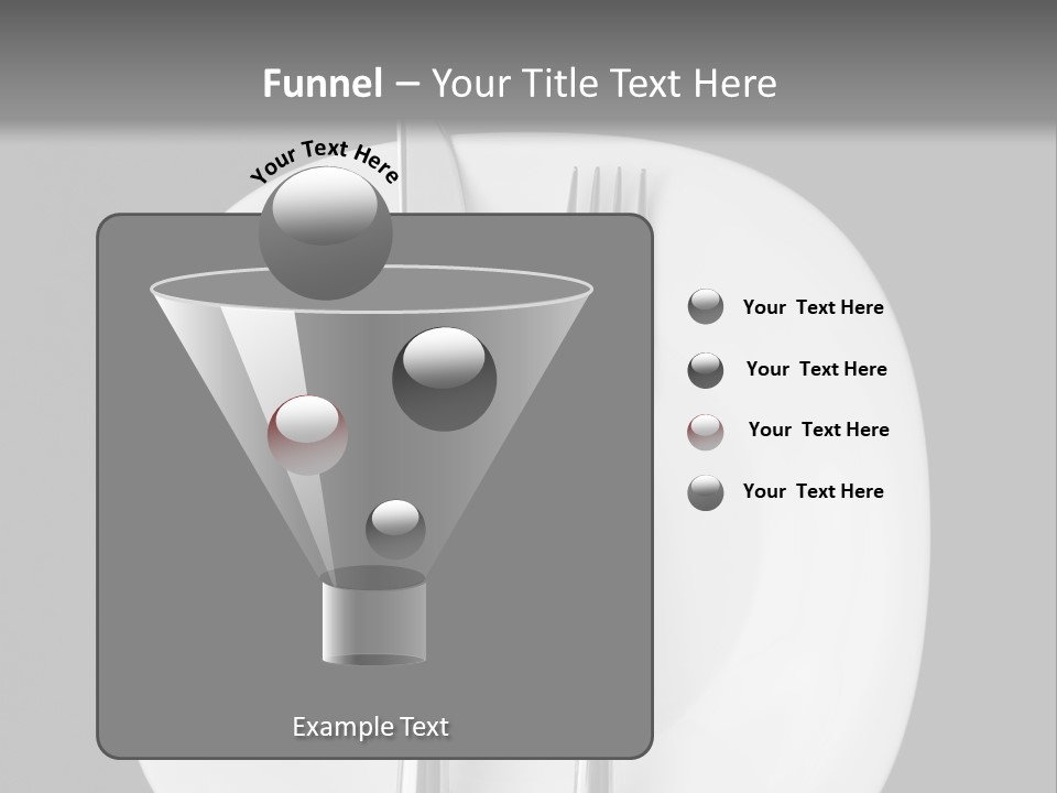 Knife Modern Dinner PowerPoint Template