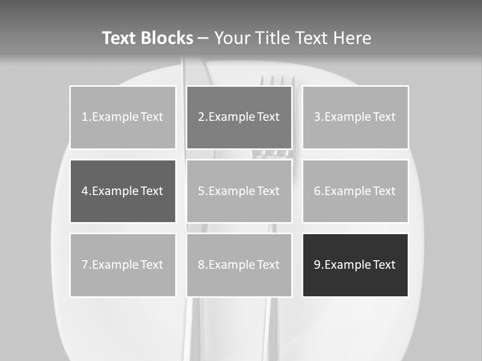 Knife Modern Dinner PowerPoint Template