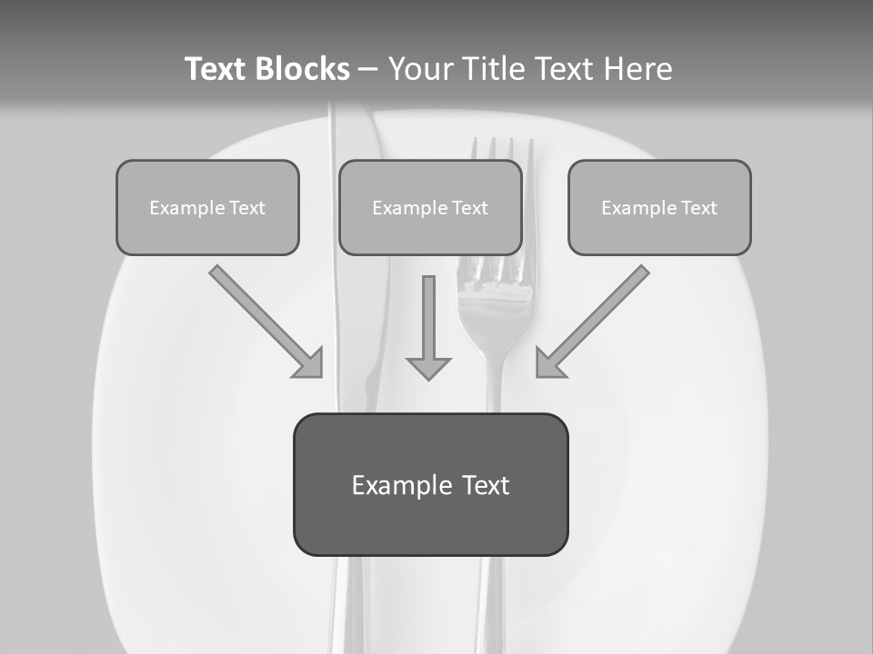 Knife Modern Dinner PowerPoint Template