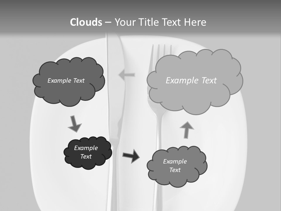 Knife Modern Dinner PowerPoint Template