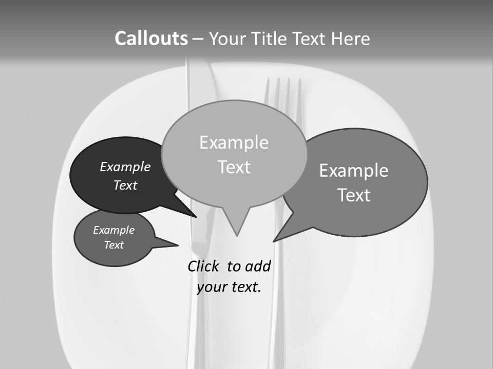 Knife Modern Dinner PowerPoint Template