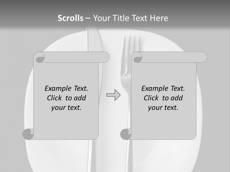 Knife Modern Dinner PowerPoint Template