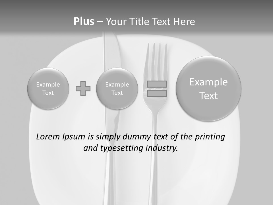 Knife Modern Dinner PowerPoint Template