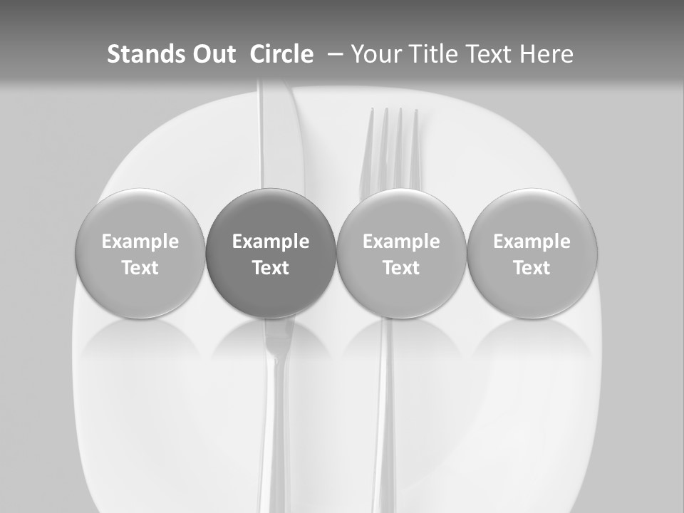 Knife Modern Dinner PowerPoint Template