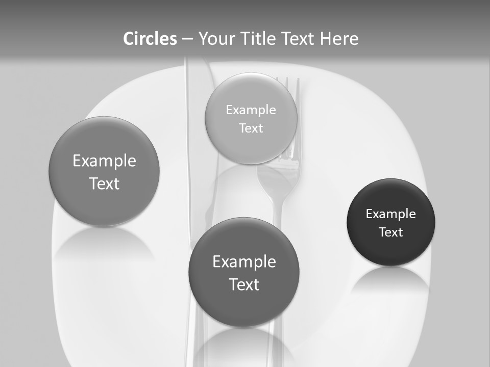 Knife Modern Dinner PowerPoint Template