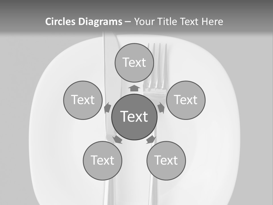 Knife Modern Dinner PowerPoint Template