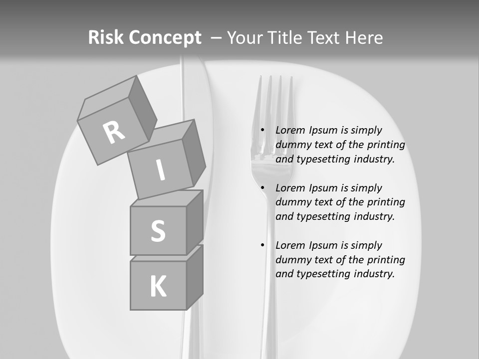 Knife Modern Dinner PowerPoint Template