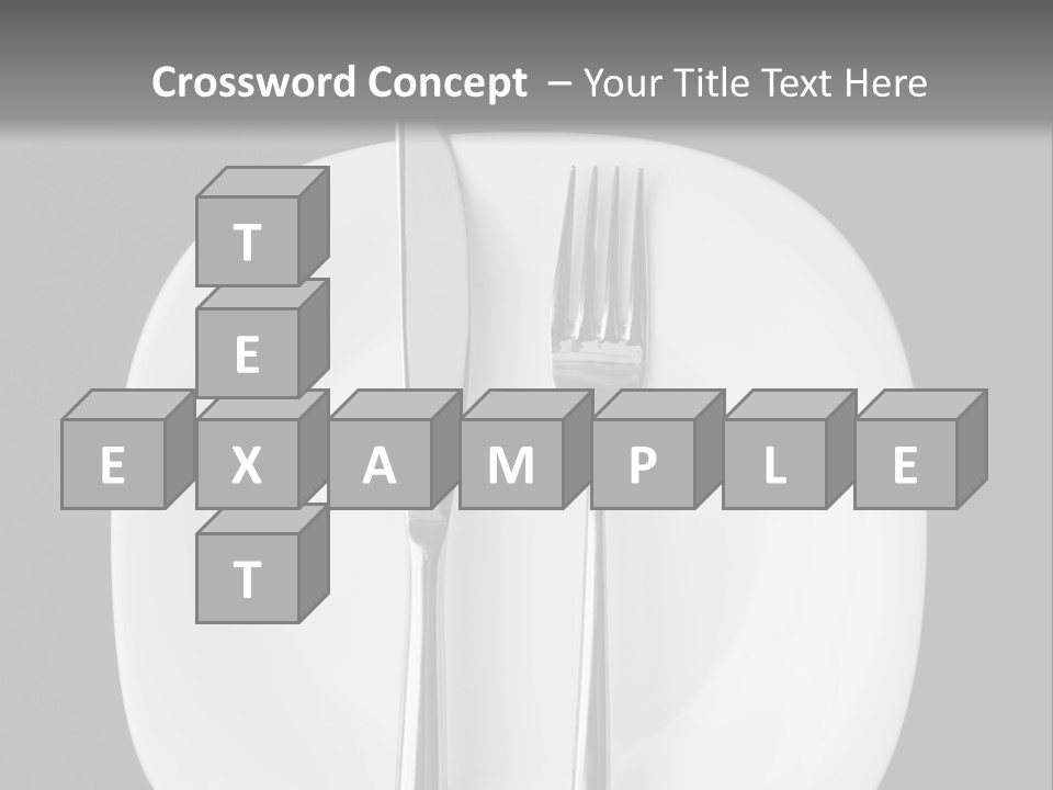 Knife Modern Dinner PowerPoint Template
