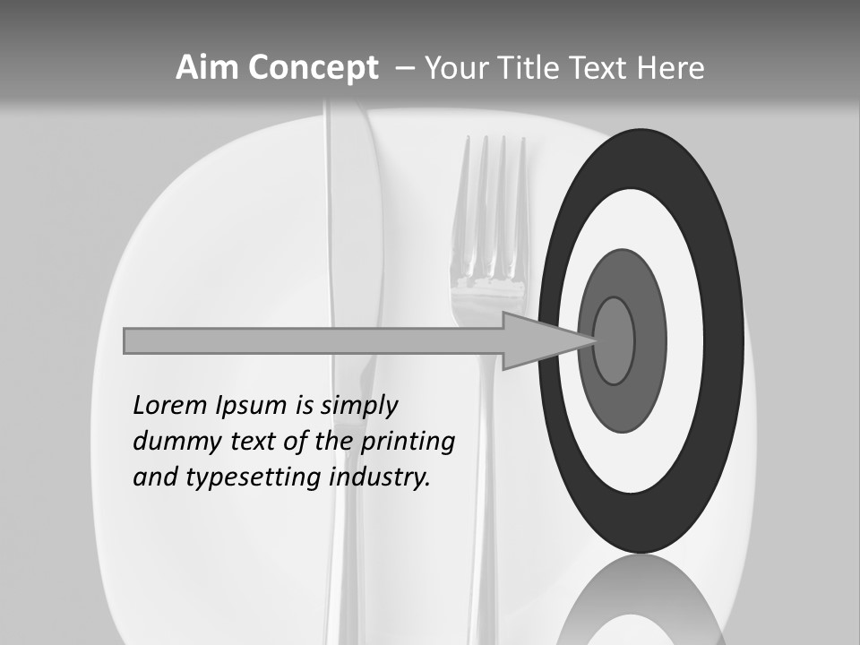 Knife Modern Dinner PowerPoint Template