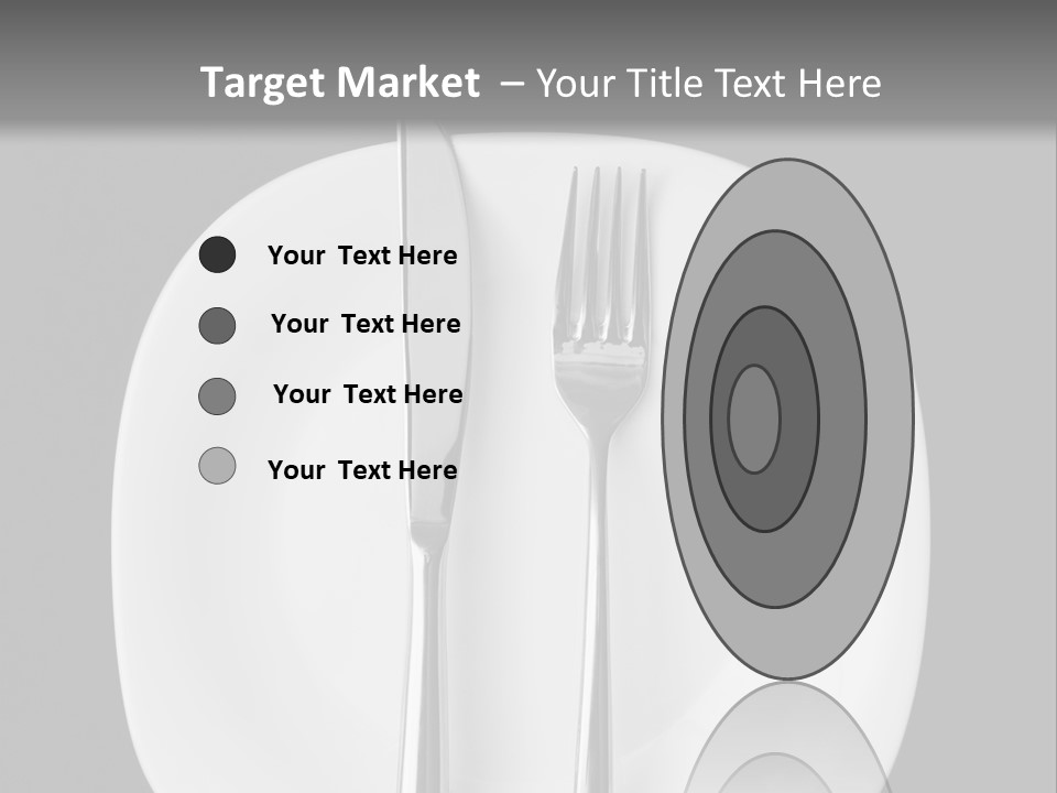 Knife Modern Dinner PowerPoint Template