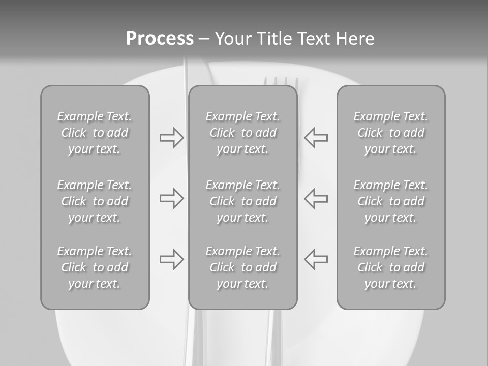 Knife Modern Dinner PowerPoint Template