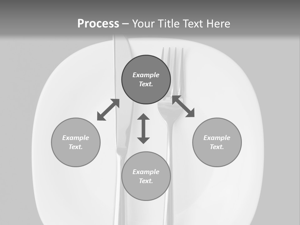 Knife Modern Dinner PowerPoint Template