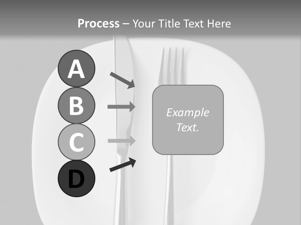 Knife Modern Dinner PowerPoint Template