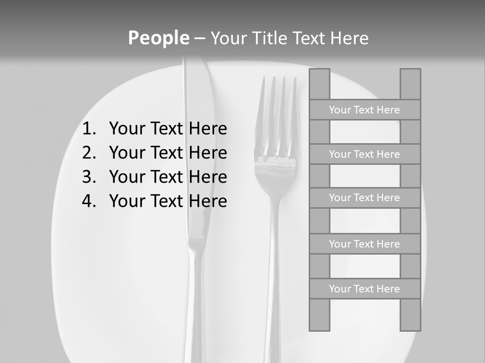 Knife Modern Dinner PowerPoint Template