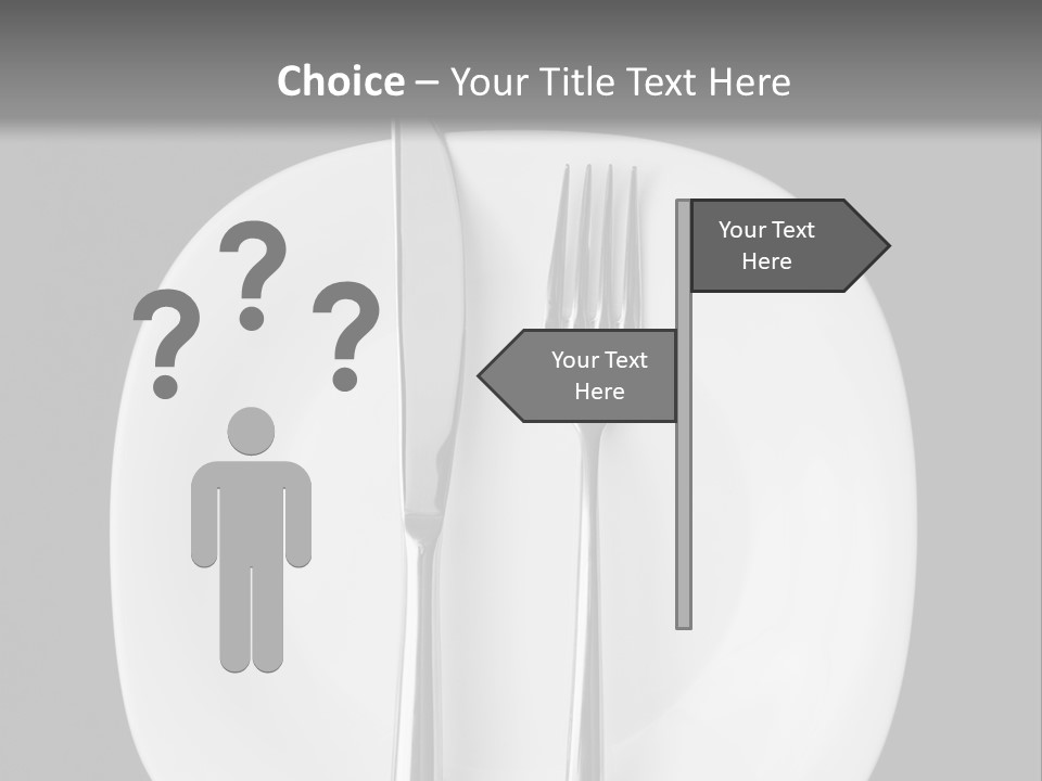 Knife Modern Dinner PowerPoint Template