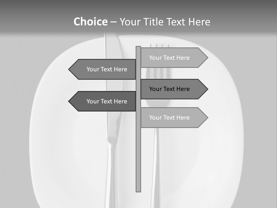 Knife Modern Dinner PowerPoint Template