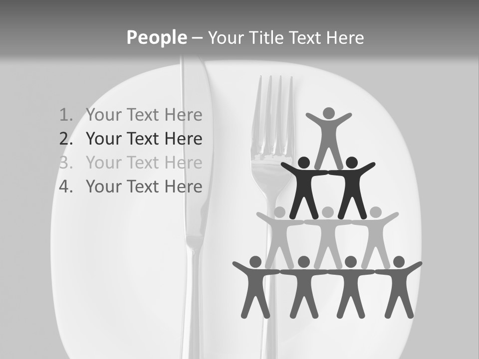 Knife Modern Dinner PowerPoint Template
