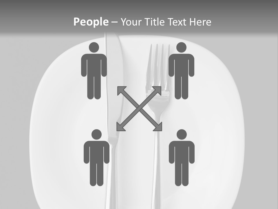 Knife Modern Dinner PowerPoint Template