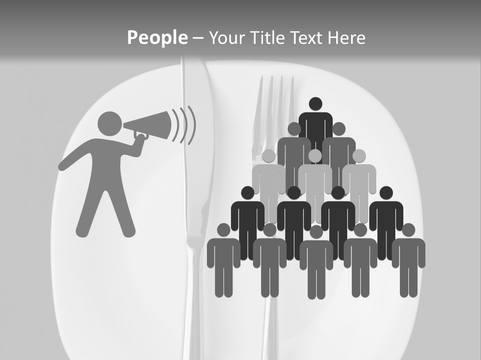 Knife Modern Dinner PowerPoint Template