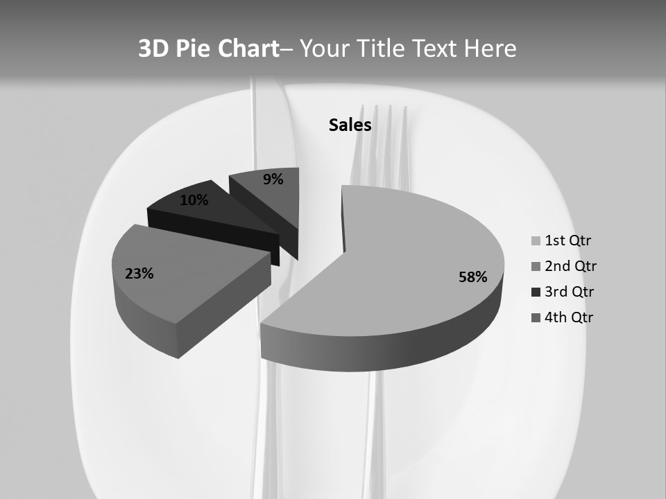 Knife Modern Dinner PowerPoint Template