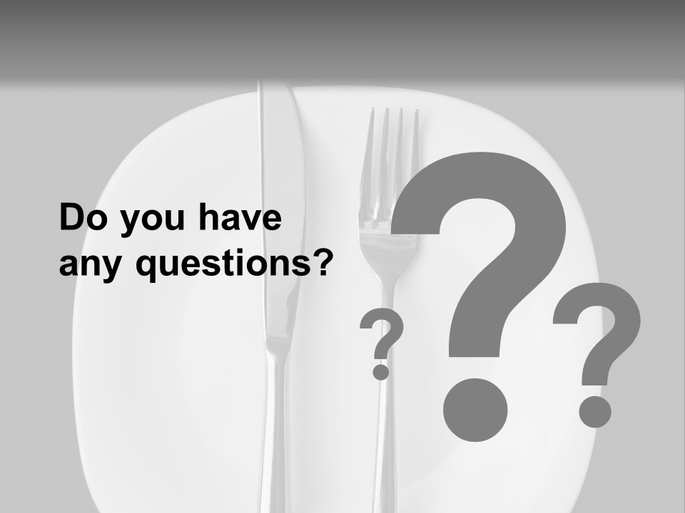 Knife Modern Dinner PowerPoint Template