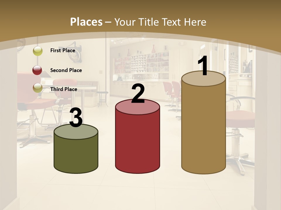 Interior Hairdressing Empty PowerPoint Template