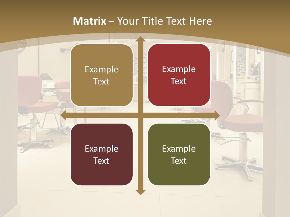 Interior Hairdressing Empty PowerPoint Template