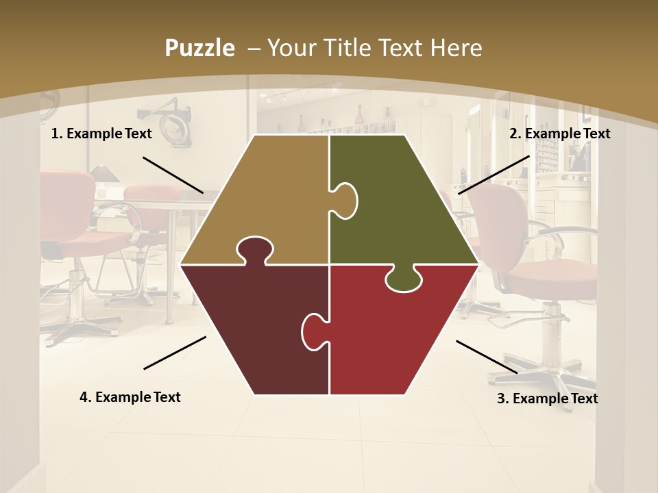 Interior Hairdressing Empty PowerPoint Template