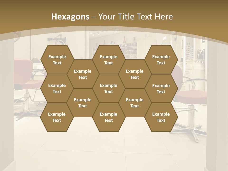 Interior Hairdressing Empty PowerPoint Template