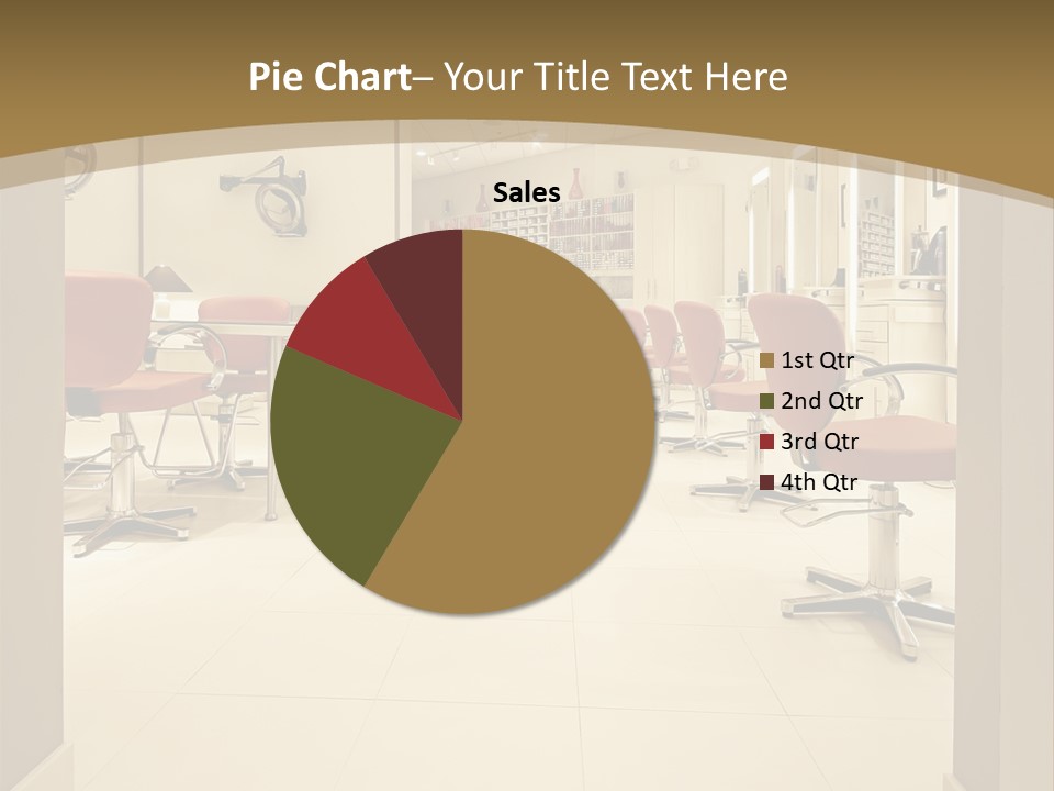 Interior Hairdressing Empty PowerPoint Template