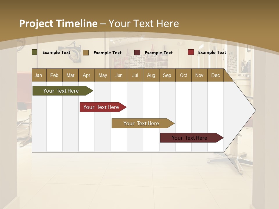Interior Hairdressing Empty PowerPoint Template