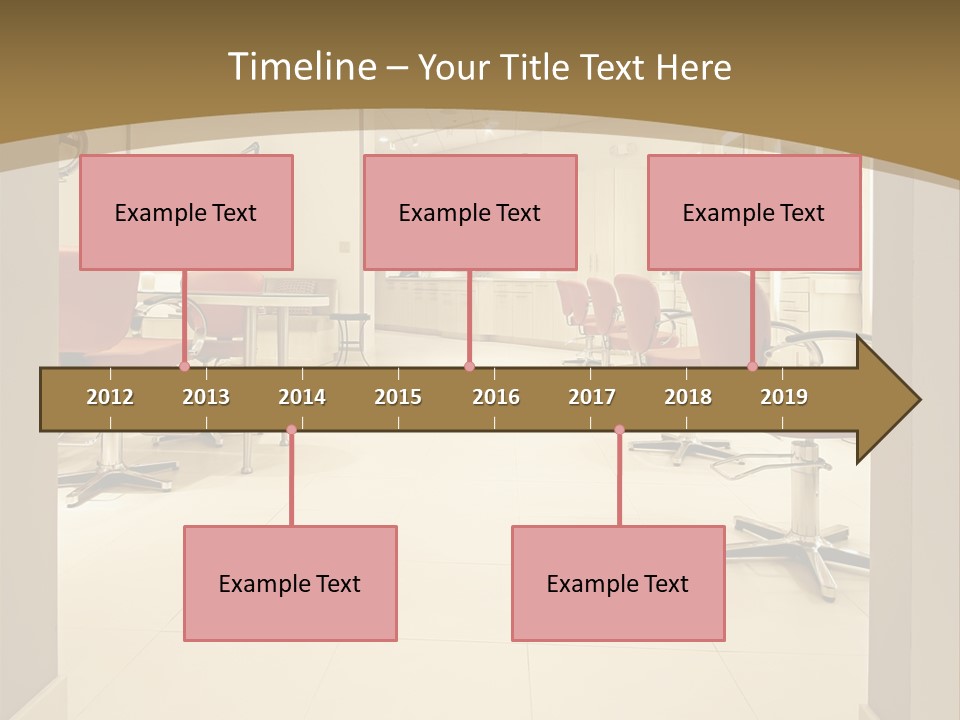 Interior Hairdressing Empty PowerPoint Template