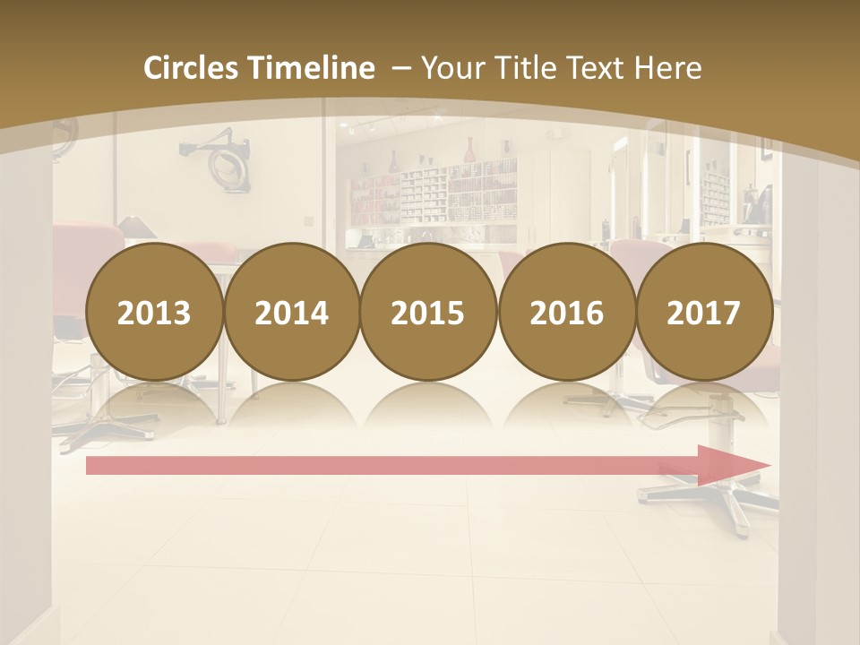 Interior Hairdressing Empty PowerPoint Template