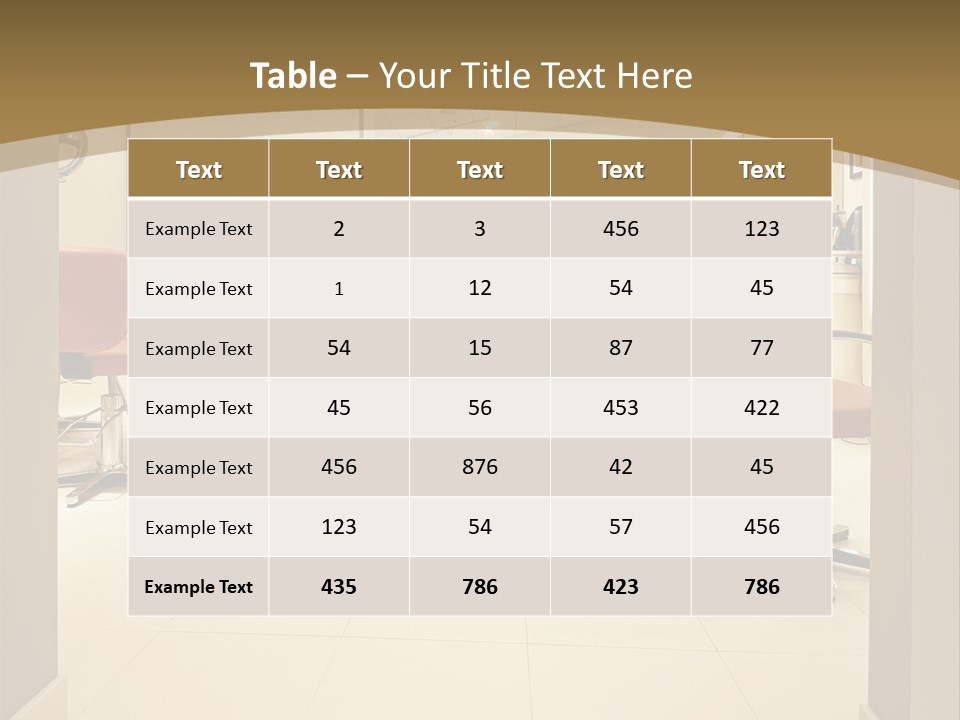 Interior Hairdressing Empty PowerPoint Template