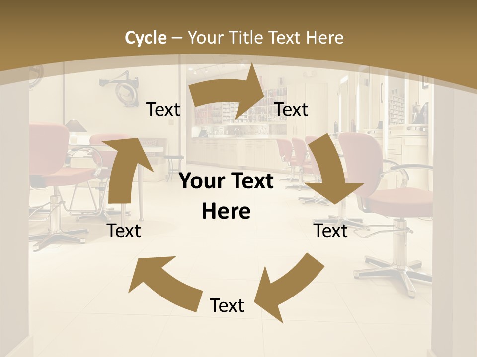 Interior Hairdressing Empty PowerPoint Template