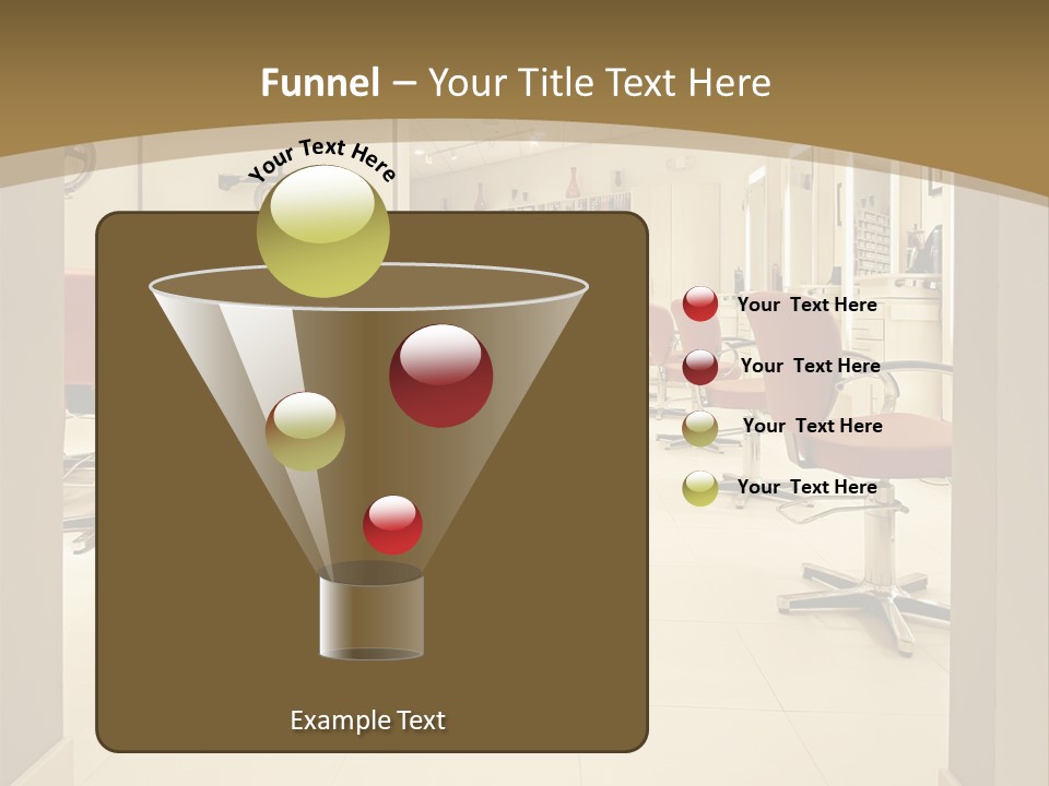 Interior Hairdressing Empty PowerPoint Template