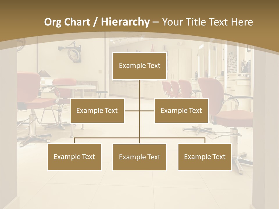 Interior Hairdressing Empty PowerPoint Template